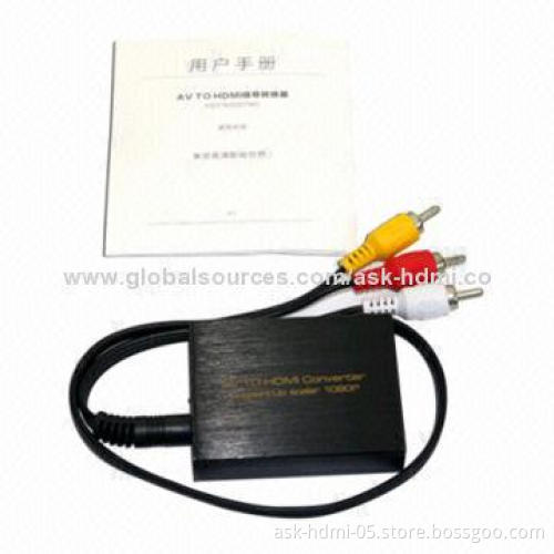 Composite to HDMI Converter/Adapter, USB Powered, Need 5V DC/1A Power Supply